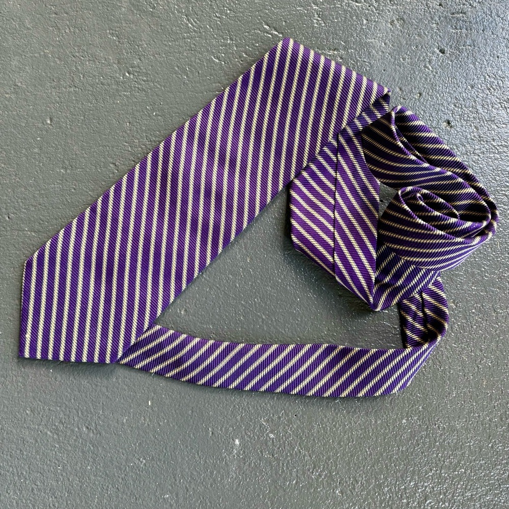 BROOKS BROTHERS Diagonal Striped Textured Ivy League Necktie